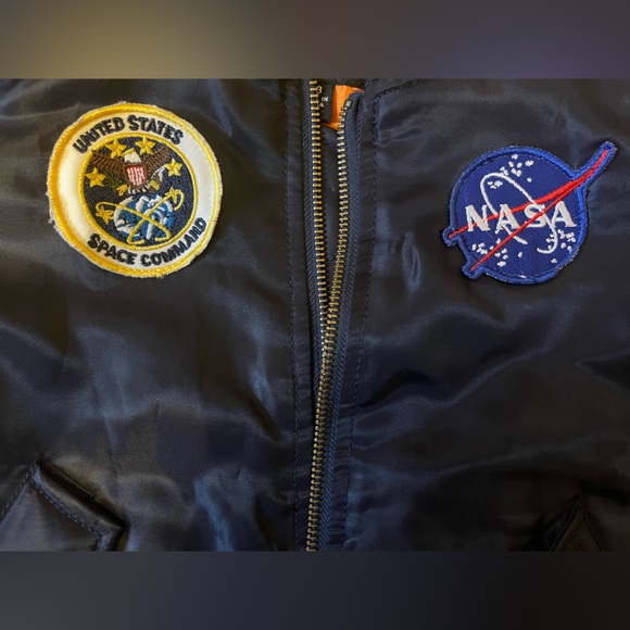 COPY - ALPHA INDUSTRIES YOUTH NASA MA-1 FLIGHT BOMBER JACKET, Kids 3T - Picture 4 of 12